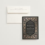 "Timeless Nature" - Wedding Invitations in Ebony by Ana de Sousa - Invitation with Envelope