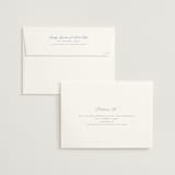 "Elegant bevel" - Wedding Invitations in Dusty Blue by Stacey Meacham - FREE Recipient Addressing