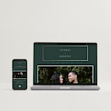 "Regal" - Wedding Invitations in Evergreen by Nicole Walsh - FREE Wedding Website