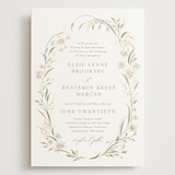 "Meadow" - Wedding Invitations in Spring Mist by Erin L. Wilson - Front