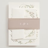 "Meadow" - Wedding Invitations in Spring Mist by Erin L. Wilson - Assembled with Belly Band