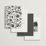 "Formal lines" - Wedding Invitations in Iron by Erica Krystek - Back of Card Options