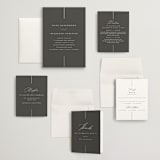 "Formal lines" - Wedding Invitations in Iron by Erica Krystek - Invitation Suite
