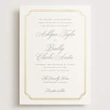 "Formally" - Wedding Invitations in Mist by Sarah Brown - Front