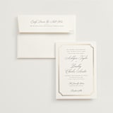 "Formally" - Wedding Invitations in Mist by Sarah Brown - Invitation with Envelope