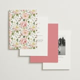 "Timeless Blooms" - Wedding Invitations in Peony by Susan Moyal - Back of Card Options