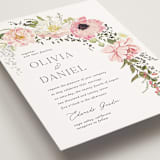 "Timeless Blooms" - Wedding Invitations in Peony by Susan Moyal - Detail