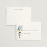 "Timeless Blooms" - Wedding Invitations in Azure by Susan Moyal - FREE Recipient Addressing