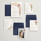 "Timeless Blooms" - Wedding Invitations in Peony by Susan Moyal - Invitation Suite
