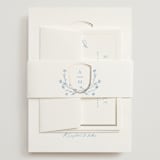 "storybook garden" - Wedding Invitations in Bluebell by Kristie Kern - Assembled with Belly Band
