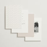 "Courtyard" - Wedding Invitations in Lily by Owl and Toad - Back of Card Options
