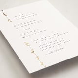 "Courtyard" - Wedding Invitations in Lily by Owl and Toad - Detail