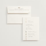 "Courtyard" - Wedding Invitations in Lily by Owl and Toad - Invitation with Envelope