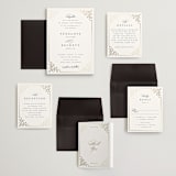 "Intertwined" - Wedding Invitations in Pearl by Janean Hinger - Invitation Suite