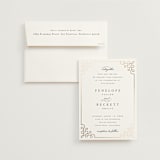 "Intertwined" - Wedding Invitations in Pearl by Janean Hinger - Invitation with Envelope