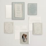 "Floral Romance" - Wedding Invitations in Something Blue by Gwen Bedat - Invitation Suite