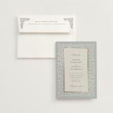 "Floral Romance" - Wedding Invitations in Something Blue by Gwen Bedat - Invitation with Envelope