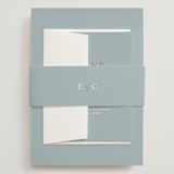 "Gilded Edge" - Wedding Invitations in Provincial by Angela Thompson - Assembled with Belly Band