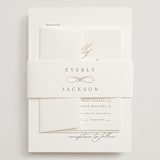 "Eternal" - Wedding Invitations in Snow by Kaydi Bishop - Assembled with Belly Band