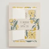"storybook garden" - Wedding Invitations in Buttercup by Karidy Walker - Assembled with Belly Band
