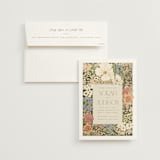 "In The Garden" - Wedding Invitations in Sherbert by Leah Bisch - Invitation with Envelope
