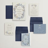 "meet me in the garden" - Wedding Invitations in Cornflower by Grae - Invitation Suite