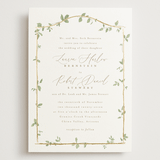 "Canopy" - Wedding Invitations in Ivy by Everett Paper Goods - Front