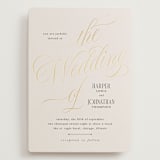 "Mirin" - Wedding Invitations in Linen by Kate Ahn - Front