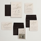 "Mirin" - Wedding Invitations in Linen by Kate Ahn - Invitation Suite