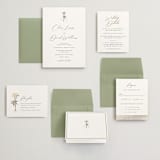 "Palm Monogram" - Wedding Invitations in Leaf by Olivia Raufman - Invitation Suite