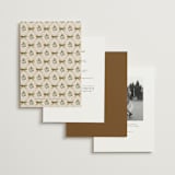 "Tuileries" - Wedding Invitations in Golden by Claudia Orengo - Back of Card Options