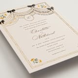 "Tuileries" - Wedding Invitations in Golden by Claudia Orengo - Detail