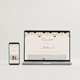 "Tuileries" - Wedding Invitations in Golden by Claudia Orengo - FREE Wedding Website