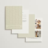 "Josephine" - Wedding Invitations in Marine by Jackie Crawford - Back of Card Options