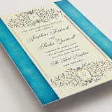 "Josephine" - Wedding Invitations in Marine by Jackie Crawford - Detail