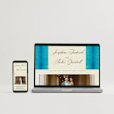 "Josephine" - Wedding Invitations in Marine by Jackie Crawford - FREE Wedding Website