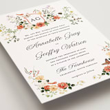 "Fleur" - Wedding Invitations in Verona Sunset by Sarah Knight - Detail