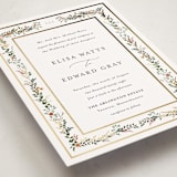 "Blooming Vine" - Wedding Invitations in Blush by Susan Moyal - Detail