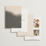 "Ink Blossoms" - Wedding Invitations in Red Tone by Ani Somi - Back of Card Options