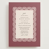 "Chantilly" - Wedding Invitations in Mauve by Erica Krystek - Front
