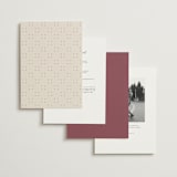 "Chantilly" - Wedding Invitations in Mauve by Erica Krystek - Back of Card Options