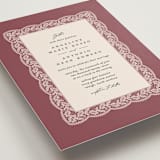 "Chantilly" - Wedding Invitations in Mauve by Erica Krystek - Detail