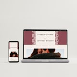 "Chantilly" - Wedding Invitations in Mauve by Erica Krystek - FREE Wedding Website