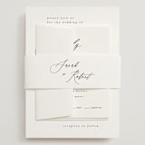 "Corison" - Wedding Invitations in Classic by Kelly Schmidt - Assembled with Belly Band