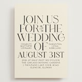 "Floral Emblem" - Wedding Invitations in Cream by Baumbirdy - Front