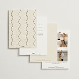 "Floral Emblem" - Wedding Invitations in Cream by Baumbirdy - Back of Card Options