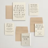 "Floral Emblem" - Wedding Invitations in Cream by Baumbirdy - Invitation Suite