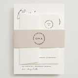 "Merge" - Wedding Invitations in Cloud by Pixel and Hank - Assembled with Belly Band
