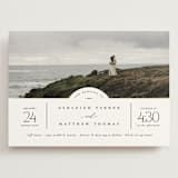 "Panoramic" - Wedding Invitations in Cloud by Heather Schertzer - Front