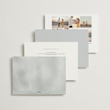 "Panoramic" - Wedding Invitations in Cloud by Heather Schertzer - Back of Card Options